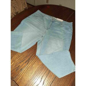 New 22W Cato C Denim Blue Skinny Cropped Denim Blue Jeans High Rise Pants NWT